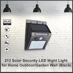 Solar Security LED Light – 30-LED Outdoor Wall | AutoSafeo