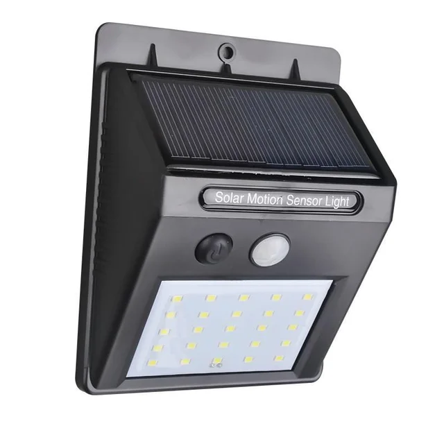Solar Security LED Light – 30-LED Outdoor Wall | AutoSafeo