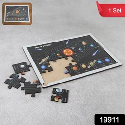 Solar System Puzzle for Kids – Educational Wooden Space Toy