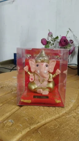 Solar-Powered Dancing Ganesha Idol – Eco-Friendly Spiritual Décor