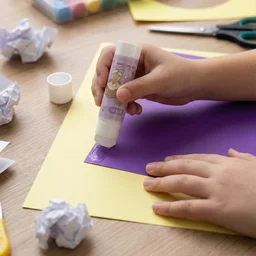 Solid Glue Stick Pack of 5 – Cartoon Design, Mess-Free Adhesive