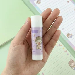 Solid Glue Stick Pack of 5 – Cartoon Design, Mess-Free Adhesive