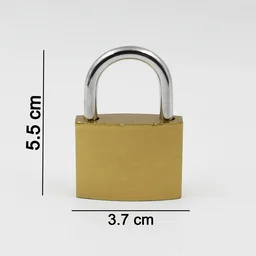 Solid Padlock 38mm – Durable Brass Body, 3 Keys | Safelix