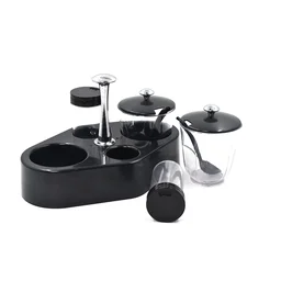 Spice Condiment Set with Transparent Jars & Removable Cups | Ganesh