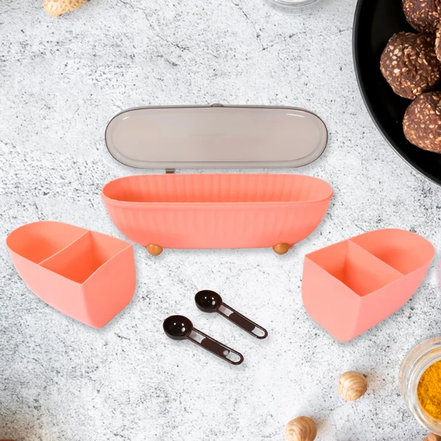 Spice Jar with Compartments – 4-in-1 Seasoning Box | Tidy Table