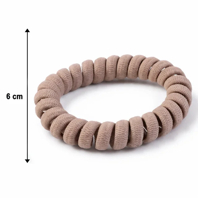 Spiral Coil Hair Band – Soft, Stretchable & No Crease Hold