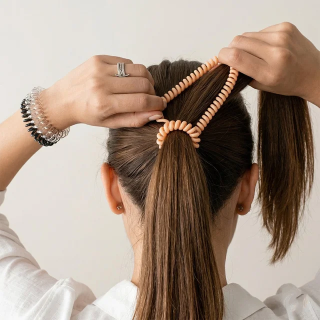Spiral Coil Hair Band – Strong No-Crease Styling Accessory