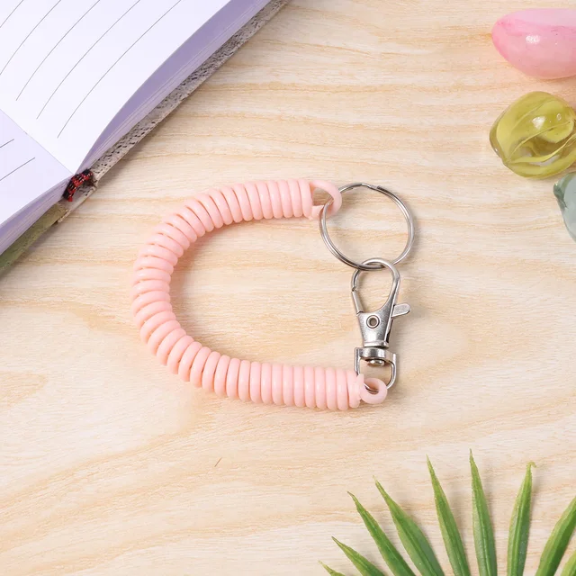 Spiral Coil Keychain Bracelet – Flexible & Durable Wrist Key Holder