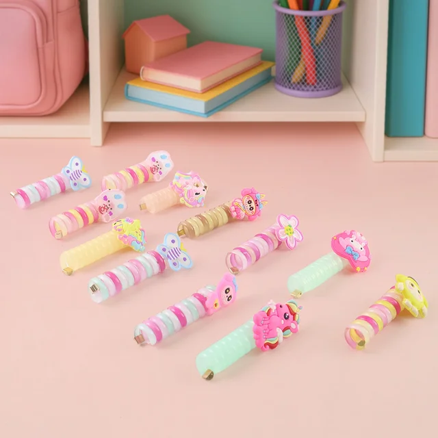 Spiral Hair Braiding Clips for Kids – Colorful Cartoon Designs