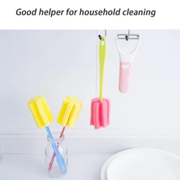 Sponge Cup Washing Brush – 20cm Kitchen Cleaning Tool | Velvet Wipe