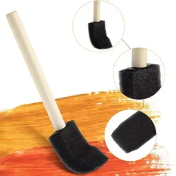 Sponge Paint Brushes – 5-Piece Set with Wooden Handles | PaintEdge