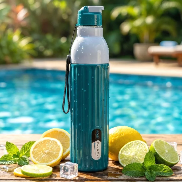 Sports Sipper Water Bottle – 1000ML Leakproof with Carry Strap