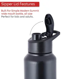 Sports Water Bottle 1000ml – Leak-Resistant Flip-Top Stainless Steel