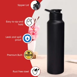 Sports Water Bottle 1000ml – Leak-Resistant Flip-Top Stainless Steel