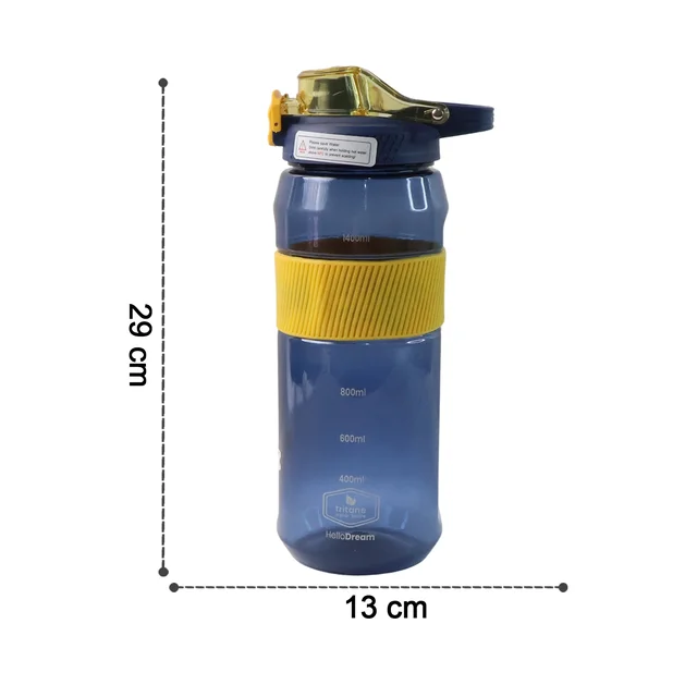 Sports Water Bottle 1400ml – Leakproof Flip Lock Lid with Straw