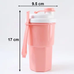 Sports Water Bottle 400ml Leakproof Flip Lid Shaker Tumbler for Gym