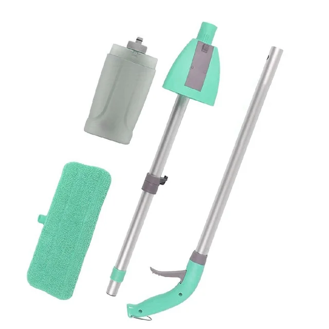 Spray Mop – 360° Rotating Head, Washable Pad | Velvet Wipe