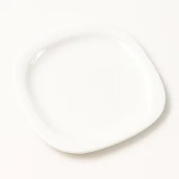 Square Dinner Plate 32 cm – Durable Elegant White Serving Plate