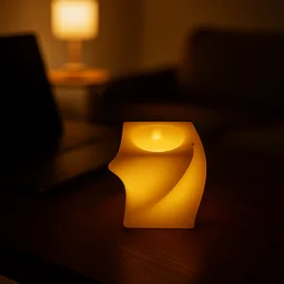 Square LED Flameless Candles – Set of 6 for Home Decor & Pooja