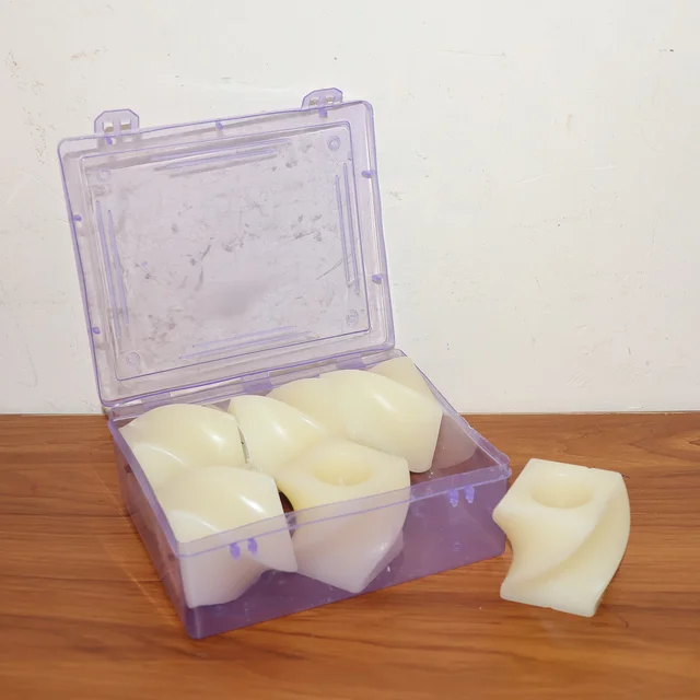 Square LED Flameless Candles – Set of 6 for Home Decor & Pooja