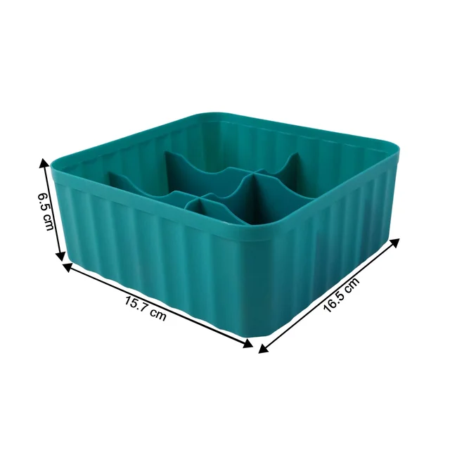 Square Organizer with 6 Compartments – Space-Saving Storage Set