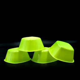 Square Plastic Bowl Set – Unbreakable & Food Safe (Pack of 4) | Jiaqi