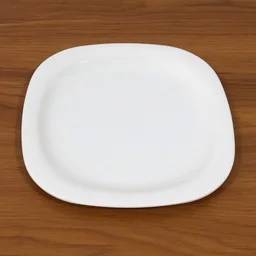 Square Plastic Dinner Plate – 20 cm Durable & Easy Clean