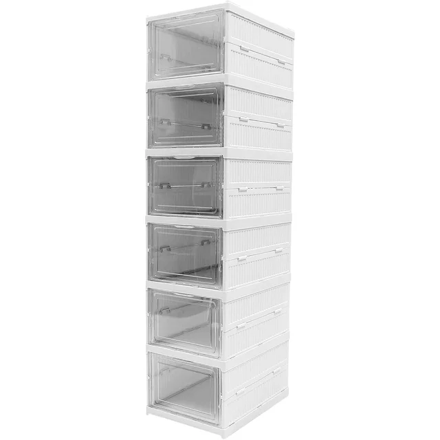 Stackable Storage Cart – 6-Layer Foldable Organizer | Organivo