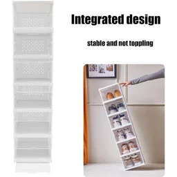 Stackable Storage Cart – 6-Layer Foldable Organizer | Organivo