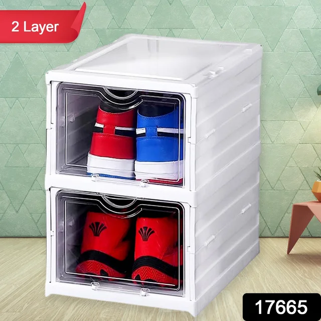Stackable Storage Rack – Foldable Drawer Shelf | Organivo