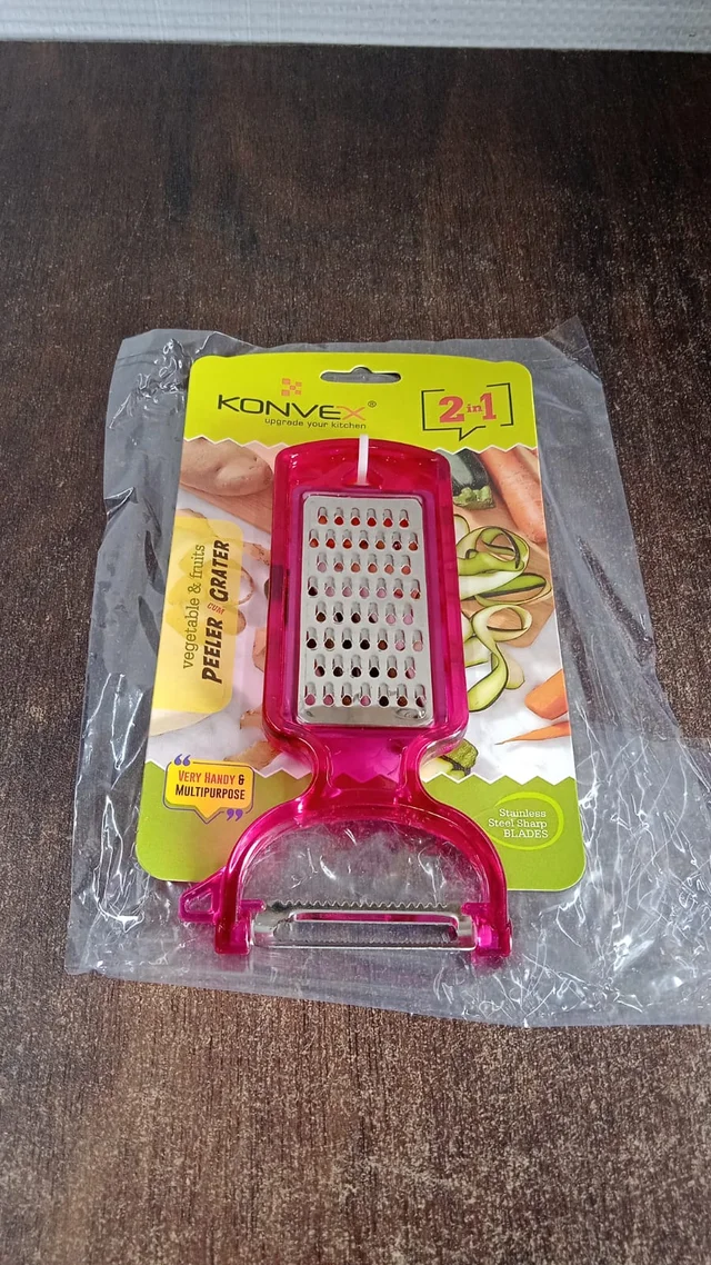 Stainless Steel 2-in-1 Kitchen Peeler for Easy Food Prep