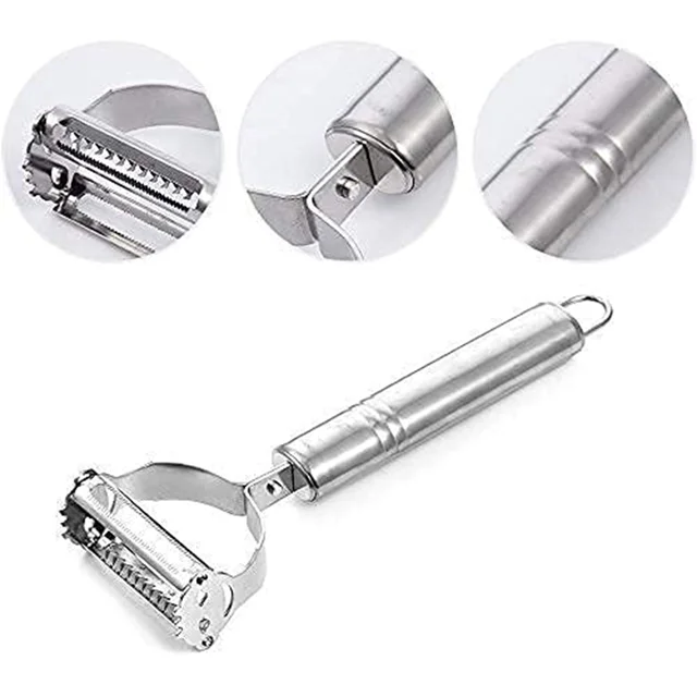 Stainless Steel 3-in-1 Vegetable Peeler Set – Precise & Versatile