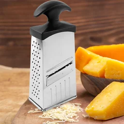 Stainless Steel 4-in-1 Grater & Slicer – Multipurpose Kitchen Tool