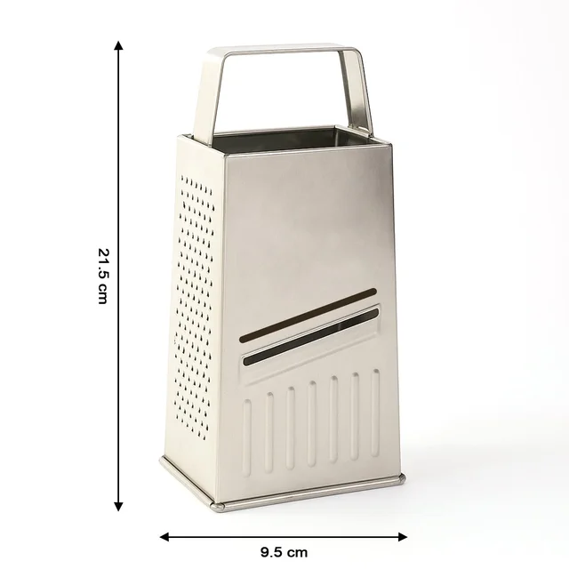 Stainless Steel 5-in-1 Grater and Slicer – Durable Kitchen Tool