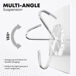 Stainless Steel Adhesive Hooks – Waterproof & Rustproof | GlimmerHome