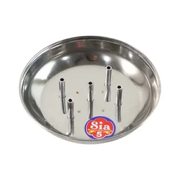 Stainless Steel Agarbatti Stand – Multi-Stick Lotus Incense Holder