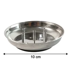 Stainless Steel Agarbatti Stand – Multi-Stick Lotus Incense Holder