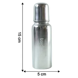 Stainless Steel Baby Feeding Bottle 200ml – Leakproof & Durable
