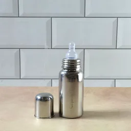 Stainless Steel Baby Feeding Bottle 200ml – Leakproof & Durable