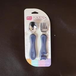 Stainless Steel Baby Spoon & Fork Set – Safe Toddler Cutlery