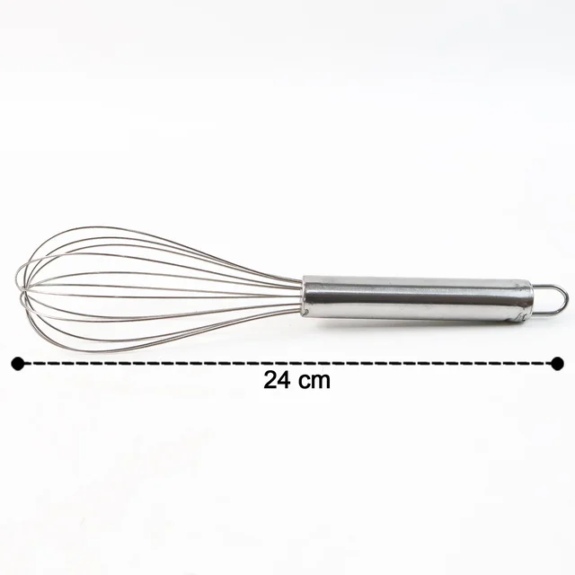 Stainless Steel Balloon Whisk – Durable 24cm Kitchen Tool