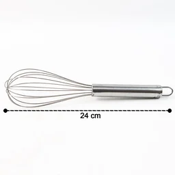 Stainless Steel Balloon Whisk – Durable 24cm Kitchen Tool