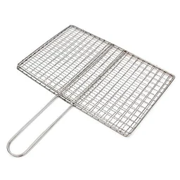 Stainless Steel BBQ Grill Mesh – Foldable & Durable for Outdoor Cooking