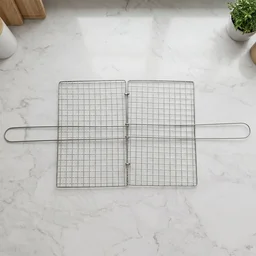 Stainless Steel BBQ Grill Mesh – Foldable & Durable for Outdoor Cooking