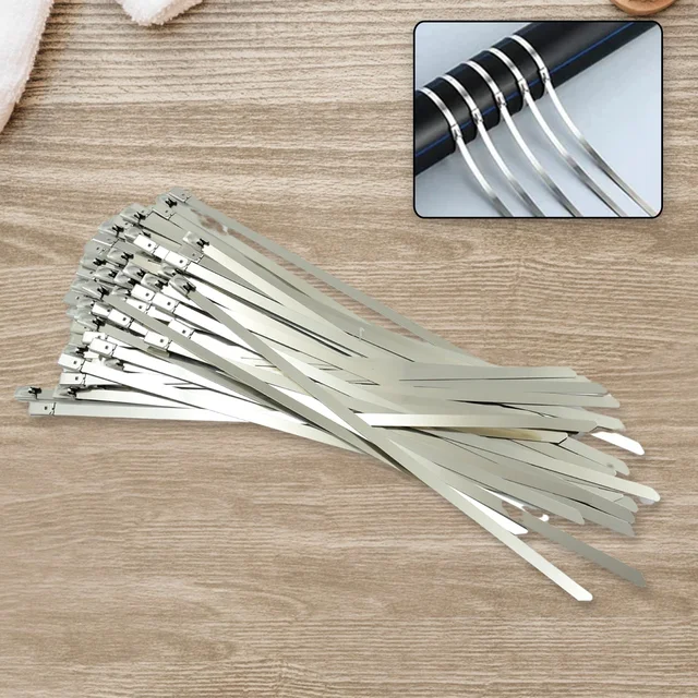 Stainless Steel Cable Ties – 100 Pcs Heavy-Duty | BoltForce