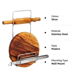 Stainless Steel Chakla Belan Chimta Stand – Kitchen Organizer | CookAura