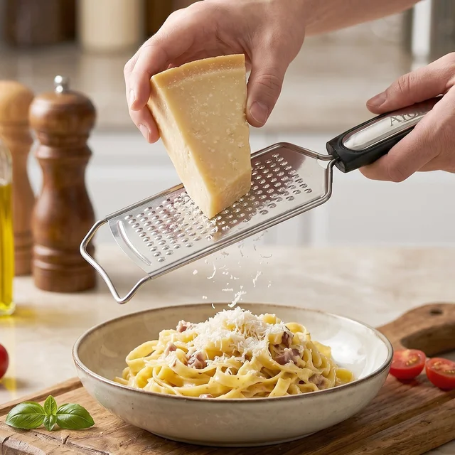 Stainless Steel Cheese Grater – Compact & Easy to Store for Kitchen Use