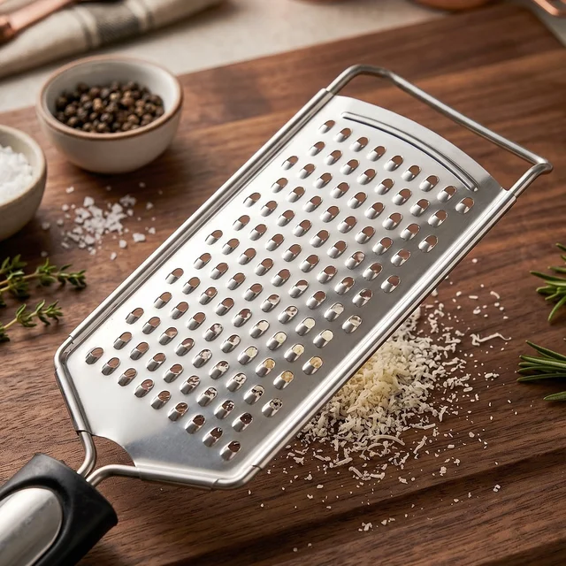 Stainless Steel Cheese Grater – Compact & Easy to Store for Kitchen Use
