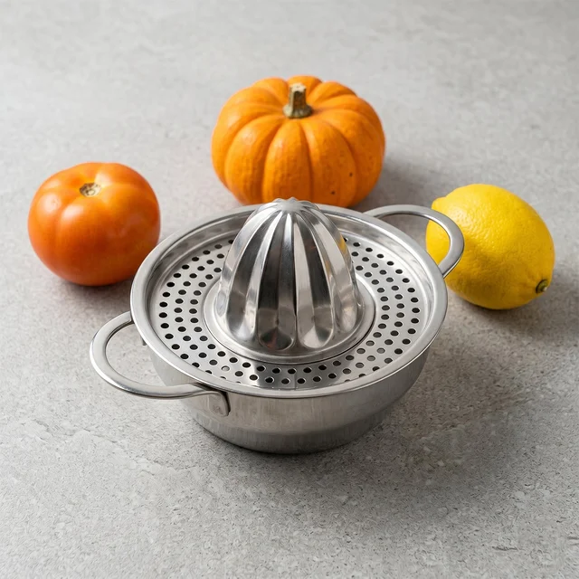 Stainless Steel Citrus Juicer – Manual Hand Press for Fresh Juice