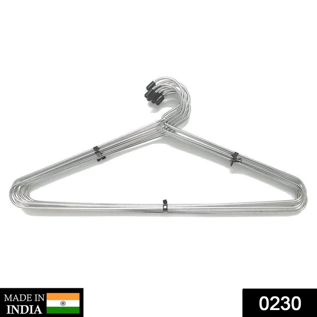 Stainless Steel Cloth Hanger (Set of 12) – Durable & Non-Slip | FreshAura Homeware